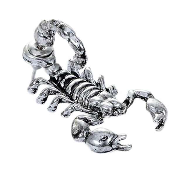 Męskie kolczyki skorpion J2162 srebrny