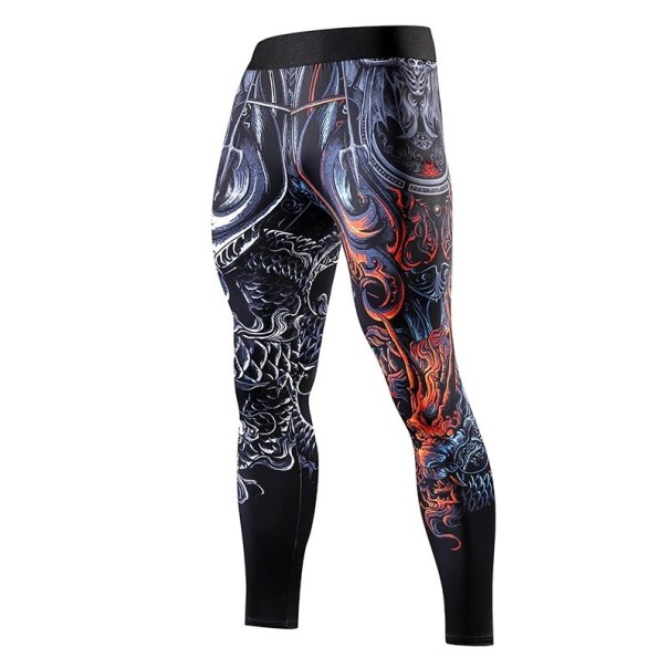 Męskie legginsy kompresyjne S 2