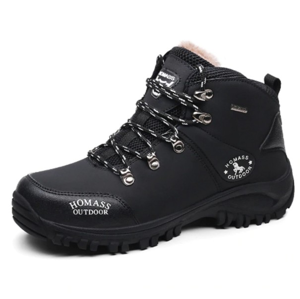 Męskie nieprzemakalne buty zimowe J1494 czarny 40