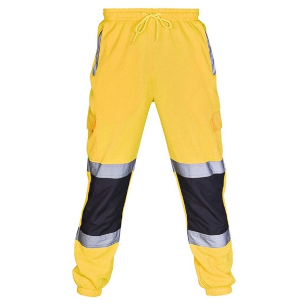 Męskie spodnie robocze F1426 żółty S