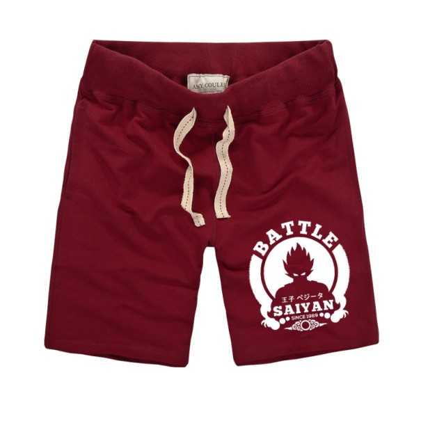 Męskie szorty z nadrukiem A1397 wino S