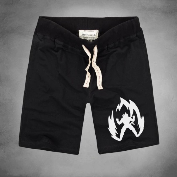 Męskie szorty z nadrukiem A6 czarny S