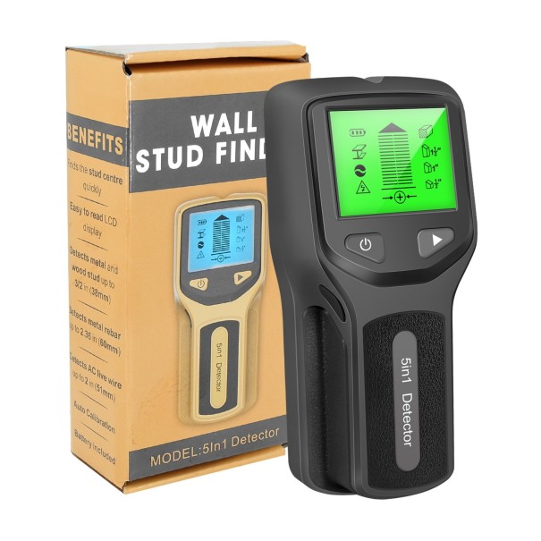 Metaal- en kabeldetector P3649 zwart