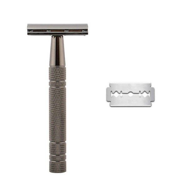 Metal barbermaskine sort