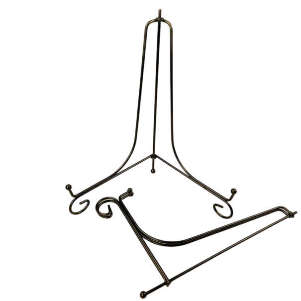 Metal Presentation Stand 15 cm Black Display Holder for Plate Picture Photograph Book Decorative Base for Showcasing Collectibles 1