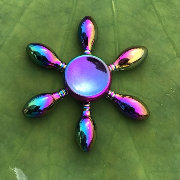Metalen fidget spinner regenboog E48 14