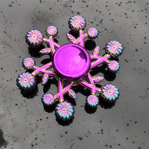 Metalen fidget spinner regenboog E48 6