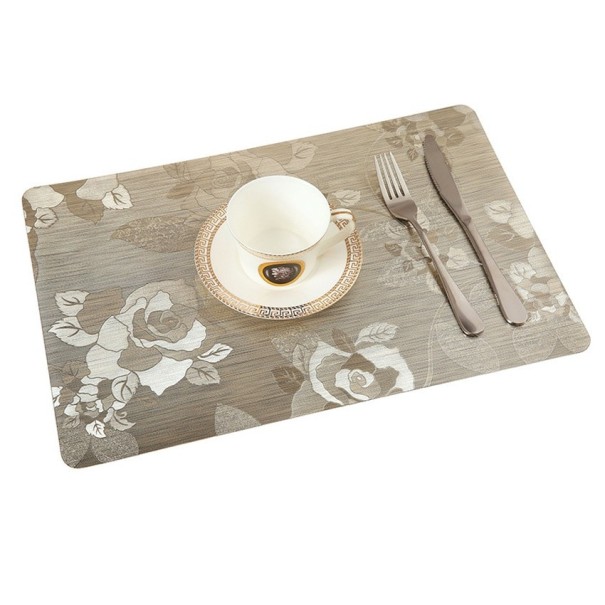 Metalen placemats met ornamenten 6 stuks
