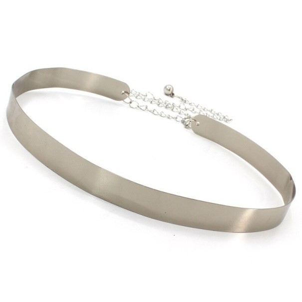 Metalen riem voor dames zilver 1