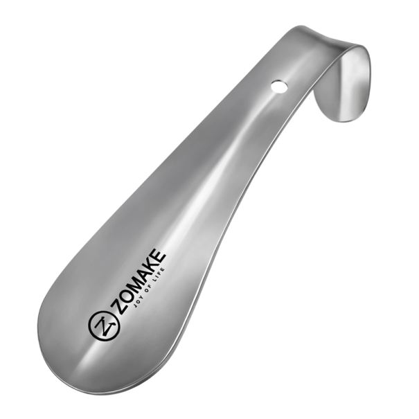 Metalen schoenlepel 15 cm Korte schoenlepel van roestvrij staal Praktische schoenlepel Compact formaat Reisaccessoire 1