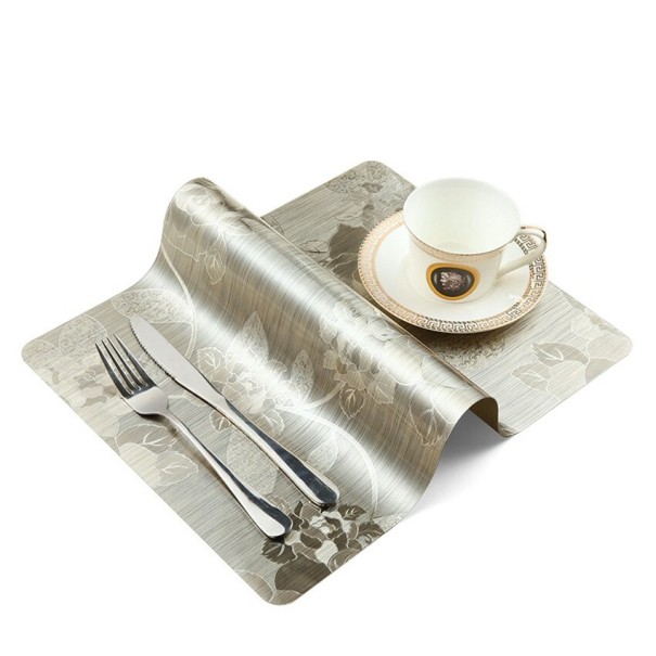 Metalické prostírání s ornamenty 6 ks 2