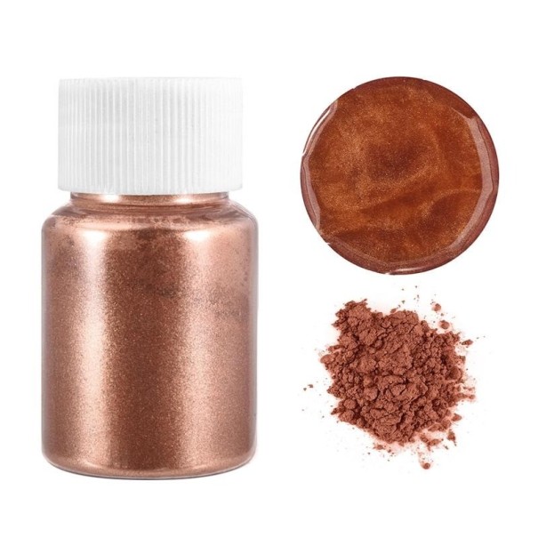 Metalický prášek do pryskyřice 10 g hnědá