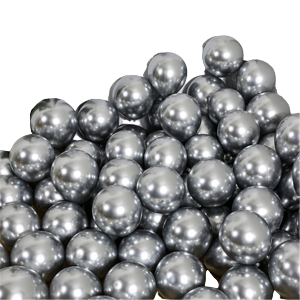 Metaliczne balony urodzinowe 50 szt srebrny