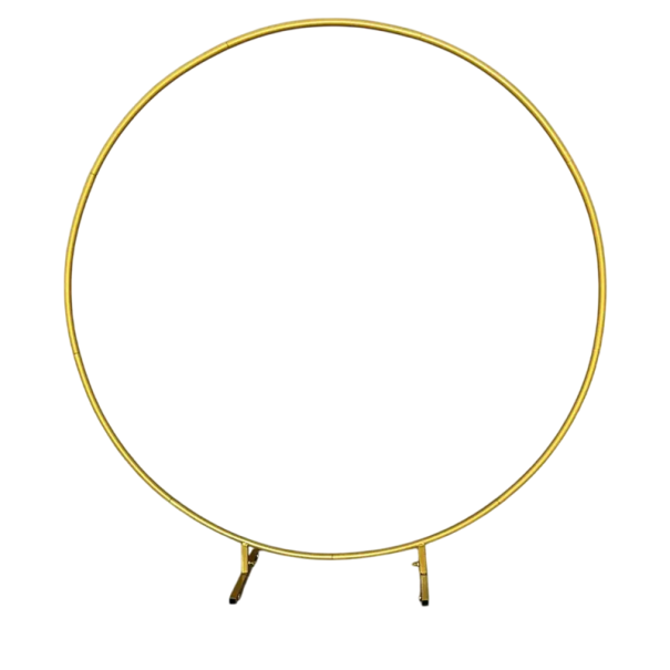Metalisk cirkulær stativ 180 cm bryllupsbue rund ramme til balloner dekoration til bryllupper fødselsdagsfester fester og festlige begivenheder guld