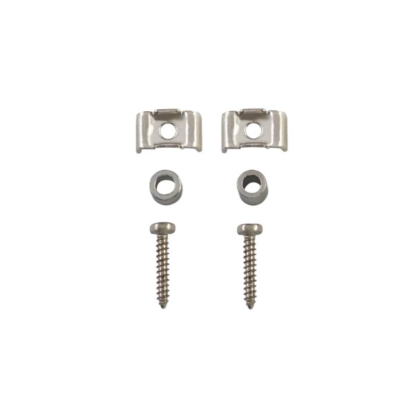 Metall-Saitenhalter in Schmetterlingsform mit rundem Säulen Ersatzteil für E-Gitarre ST SQ TL Saitenhalter für den Kopf silbern