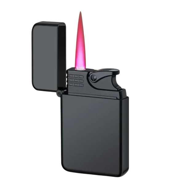 Metall vattentät vindtät tändare Ficktändare med hållbar design Idealisk för utomhusaktiviteter och vardagsbruk Mått 59,5 x 37 x 10,5 mm svart