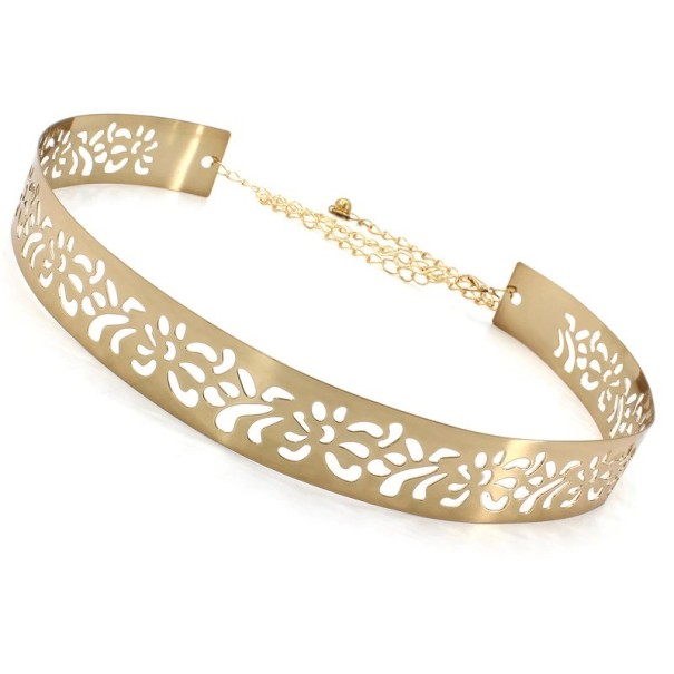 Metallgürtel für Damen golden 3