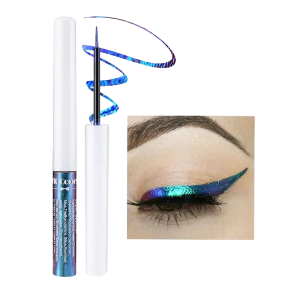 Metallic Effect Eyeliner Glossy Liquid Eyeliner High-Quality Eye Makeup 4
