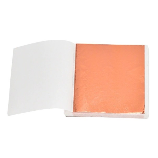 Metallic Leaves 100 pcs orange