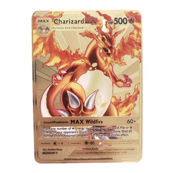 Metallische Pokemon-Sammelkarte – 1 legendäre Karte 8