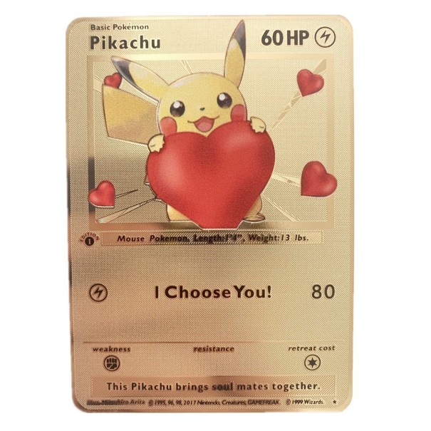 Metalliskt Pokémon-kort – 1 legendariskt kort 2