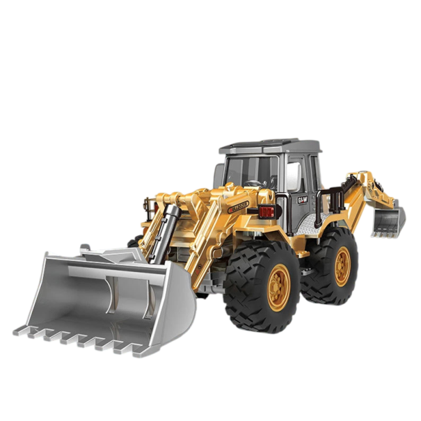 Metallmodell eines Bagger-Laders Realistische Bau-Miniatur Detaillierte Metallausführung 1