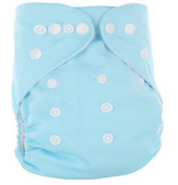 Meterware für Babywindeln azurblau