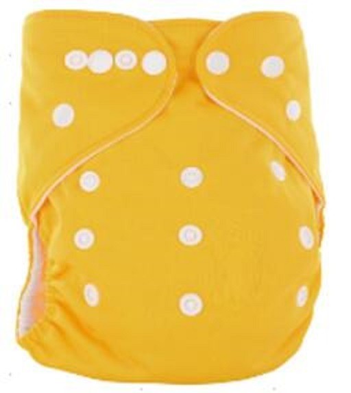 Meterware für Babywindeln dunkelgelb