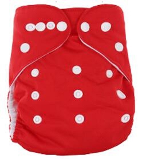 Metragem para fraldas de bebé vermelho