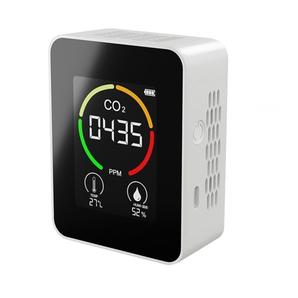 Mètre de qualité de l'air blanc