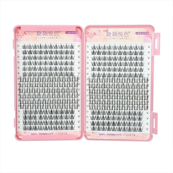 Mezcla de pestañas postizas de 11 mm, 12 mm y 13 mm de longitud en un estuche 22 filas de pestañas postizas de alta calidad Juego de paquetes de extensiones de pestañas 2