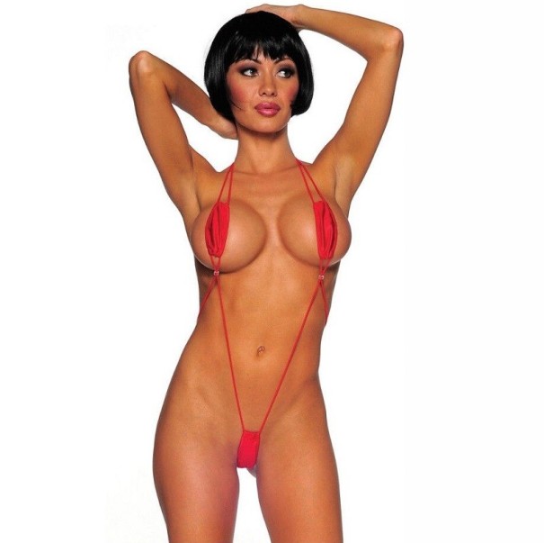 Micro bikini pentru femei P795 roșu