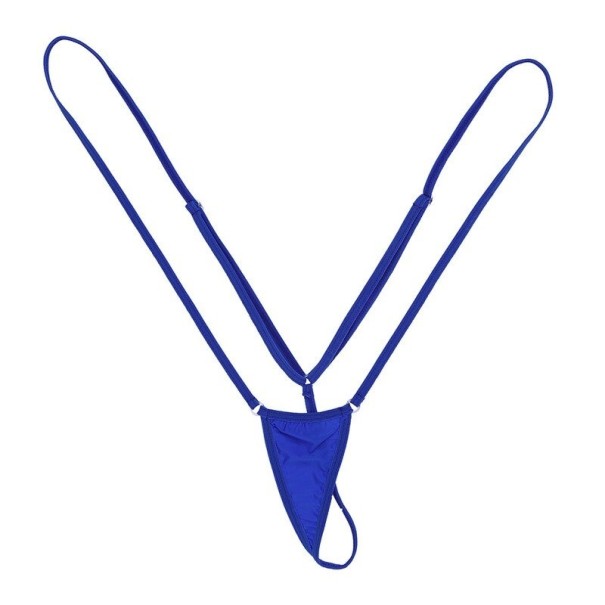 Micro-Bikini-Unterteil für Damen blau