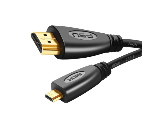 Micro-HDMI-zu-HDMI-Verbindungskabel M/M 3 m 1