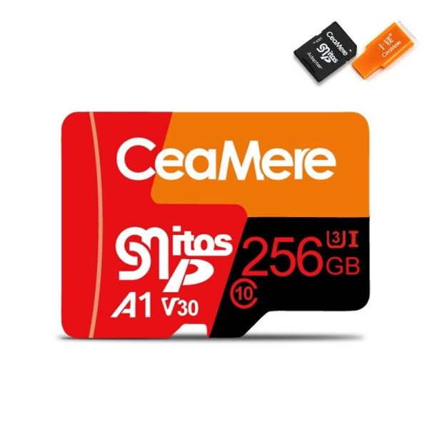 Micro SDHC/SDXC hukommelseskort med adapter og læser K538 256GB