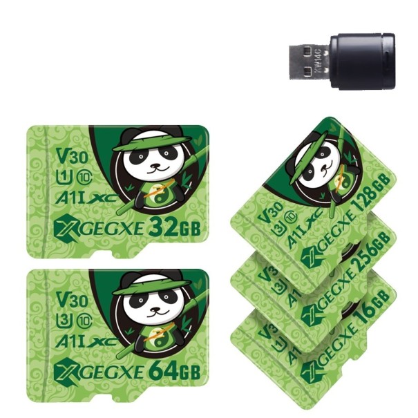 Micro SDHC/SDXC-hukommelseskort med kortlæser 128GB