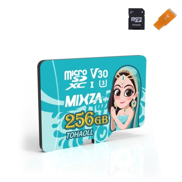 Micro SDHC/SDXC hukommelseskort med læser og adapter K539 256GB