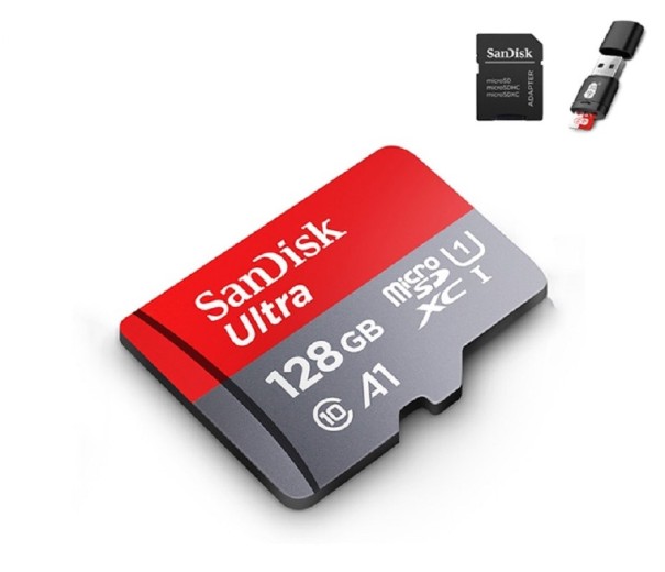Micro SDHC/SDXC minneskort med adapter och läsare J58