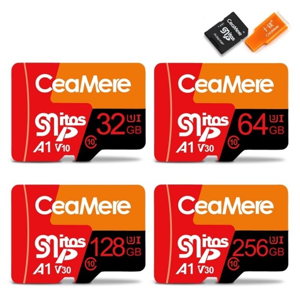 Micro SDHC/SDXC minneskort med adapter och läsare K538