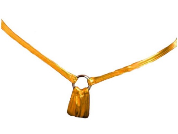 Micro tanga de mujer dorado