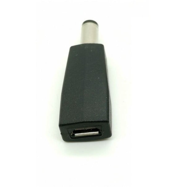 Micro USB Female to DC 5.5 x 2.1 mm Male Adapter Power Reduction for 5 V Devices with DC Input Compact Design in Black 1