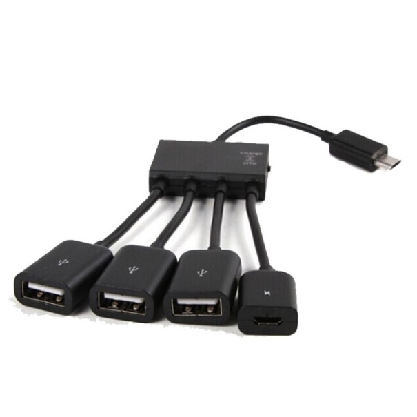 Micro USB-hub med 4 porte 1