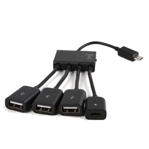 Micro USB rozbočovač 4 porty 1