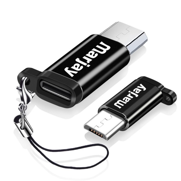 Micro USB till USB-C adapter A1284 svart
