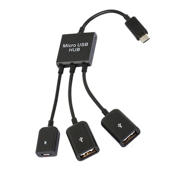 Micro USB / USB-keskitin 1