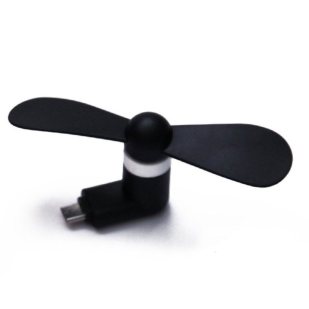 Micro USB větráček černá