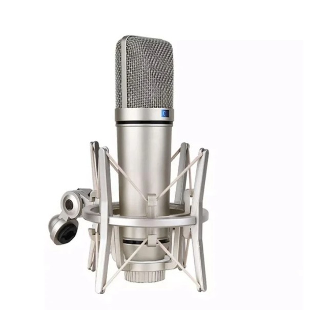 Microfon condensator de studio U87 cu directivitate cardioidă și diafragmă centrală pentru înregistrare audio profesională 1
