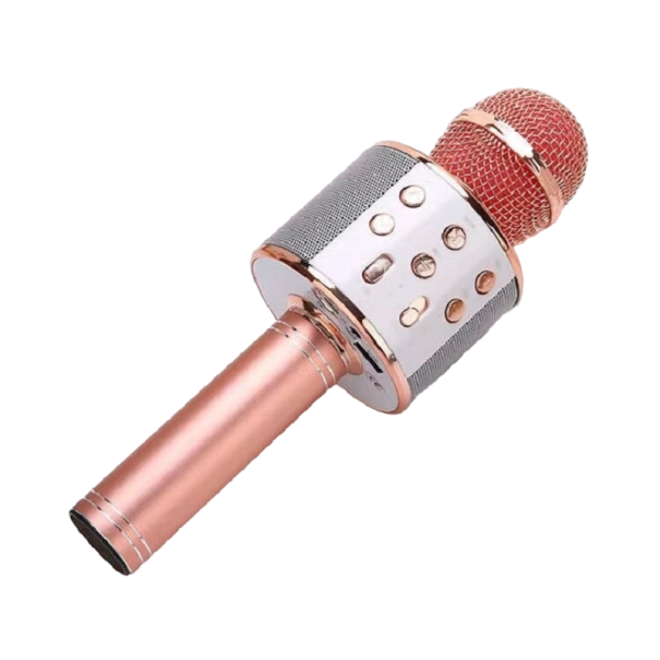 Microfon karaoke pentru copii rose gold