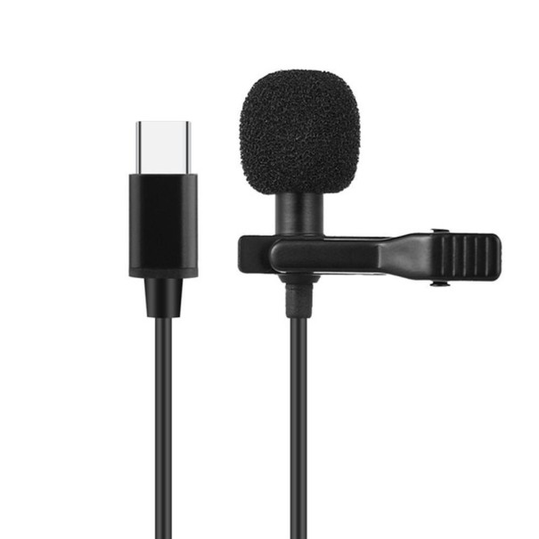 Microfon revers jack de 3,5 mm / USB-C 2