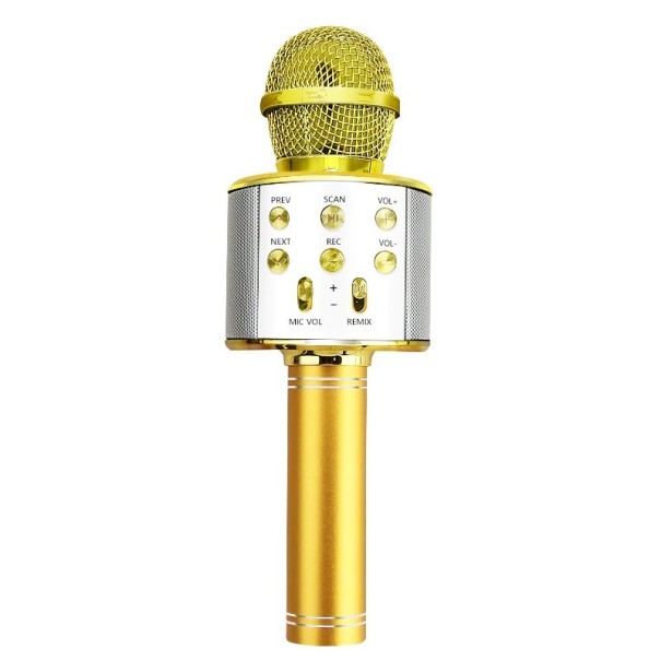 Microfone de Karaoke K1486 dourado